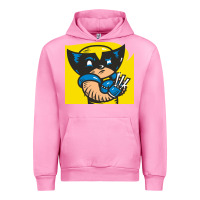 Fuchsia Pink snikt i, wolverine Urban Hoodie - FloraArt