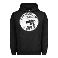 Pigment Black oakland california 1966 black panther party   dist Urban Hoodie - FloraArt