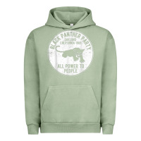 Pigment Oil Green oakland california 1966 black panther party   dist Urban Hoodie - FloraArt