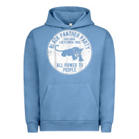 Pigment Pebble Blue oakland california 1966 black panther party   dist Urban Hoodie - FloraArt