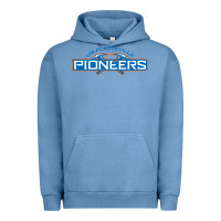 Pigment Pebble Blue wisconsin platteville pioneers Urban Hoodie - FloraArt