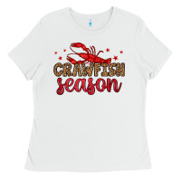 White crawfish season Ladies Tee - OliviaCreatesArt