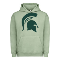 Pigment Oil Green the michigan state spartans Urban Hoodie - FloraArt