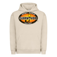 Pigment French Oak Survivor Outwit, Outplay, Outlast Urban Hoodie - FloraArt