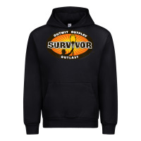 Black Survivor Outwit, Outplay, Outlast Urban Hoodie - FloraArt