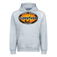 Heather Grey Survivor Outwit, Outplay, Outlast Urban Hoodie - FloraArt