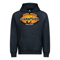 Navy Survivor Outwit, Outplay, Outlast Urban Hoodie - FloraArt