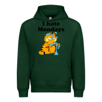 Forest Green i hate monday Urban Hoodie - FloraArt
