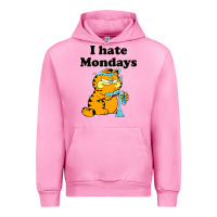 Fuchsia Pink i hate monday Urban Hoodie - FloraArt