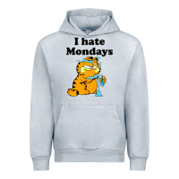 Heather Grey i hate monday Urban Hoodie - FloraArt
