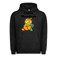 Pigment Black i hate monday Urban Hoodie - FloraArt