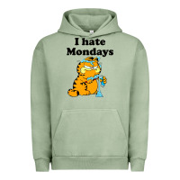 Pigment Oil Green i hate monday Urban Hoodie - FloraArt