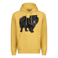 Antique Gold black chow chow Premium Hoodie - RanaPortraitStore