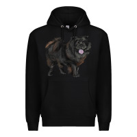 Black black chow chow Premium Hoodie - RanaPortraitStore