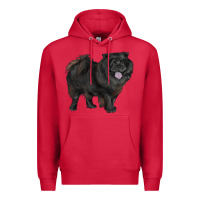Cardinal black chow chow Premium Hoodie - RanaPortraitStore