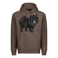 Coffee black chow chow Premium Hoodie - RanaPortraitStore