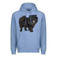 Colony Blue black chow chow Premium Hoodie - RanaPortraitStore