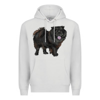 Black Chow Chow Premium Hoodie | Teevron