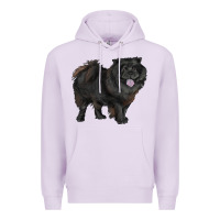 Lilac black chow chow Premium Hoodie - RanaPortraitStore
