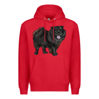 Red black chow chow Premium Hoodie - RanaPortraitStore