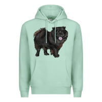Seafoam black chow chow Premium Hoodie - RanaPortraitStore