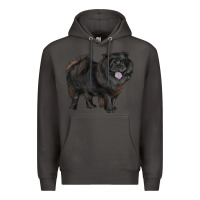 Smoke black chow chow Premium Hoodie - RanaPortraitStore