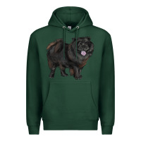 Sports Green black chow chow Premium Hoodie - RanaPortraitStore