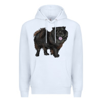 White black chow chow Premium Hoodie - RanaPortraitStore
