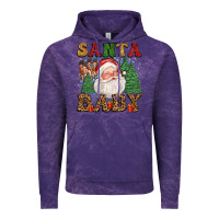 Cloud Purple santa baby Vintage Hoodie - FaDigitalArtStudio