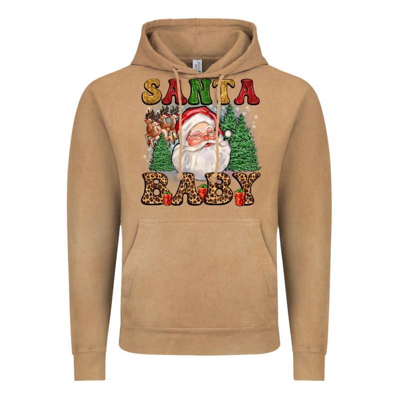 Santa Baby Vintage Hoodie by FaDigitalArtStudio | Teevron