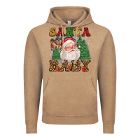 Vintage Coffee santa baby Vintage Hoodie - FaDigitalArtStudio