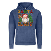 Vintage Denim santa baby Vintage Hoodie - FaDigitalArtStudio