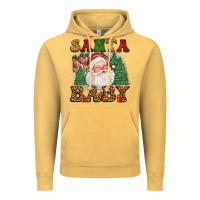 Vintage Mustard santa baby Vintage Hoodie - FaDigitalArtStudio