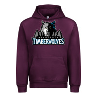 Mauve Wine timberwolves Urban Hoodie - FloraArt
