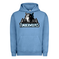 Pigment Pebble Blue timberwolves Urban Hoodie - FloraArt
