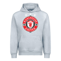 Heather Grey United manchester Urban Hoodie - FloraArt