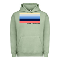 Pigment Oil Green biarritz france 1990 Urban Hoodie - FloraArt