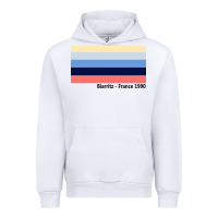 White biarritz france 1990 Urban Hoodie - FloraArt