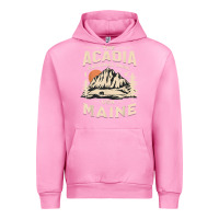 Fuchsia Pink acadia national park maine nature hike outdoors vintage t shirt Urban Hoodie - ArtMosaic