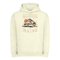Pigment Pistachio acadia national park maine nature hike outdoors vintage t shirt Urban Hoodie - ArtMosaic