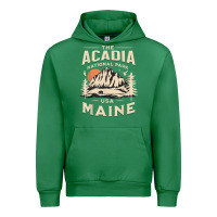 Emerald acadia national park maine nature hike outdoors vintage t shirt Urban Hoodie - ArtMosaic