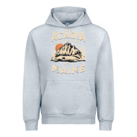 Heather Grey acadia national park maine nature hike outdoors vintage t shirt Urban Hoodie - ArtMosaic