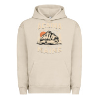 Pigment French Oak acadia national park maine nature hike outdoors vintage t shirt Urban Hoodie - ArtMosaic