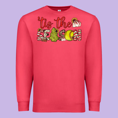 Tis The Season Softball Little Debbie Tree Cakes Premium Sweatshirt Designed By Jahusdesignshop