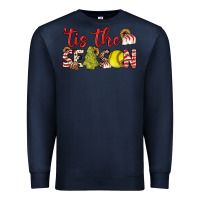 Navy tis the season softball little debbie tree cakes Premium Sweatshirt - JahusDesignShop