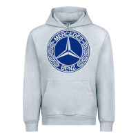 Heather Grey white amg Urban Hoodie - ArtMosaic