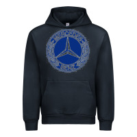 Navy white amg Urban Hoodie - ArtMosaic