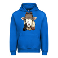 Cobalt Detective Sheep Lamb Spy Investigator Farmer Sheep Lover 53 Urban Hoodie - ArtMosaic