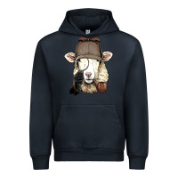 Navy Detective Sheep Lamb Spy Investigator Farmer Sheep Lover 53 Urban Hoodie - ArtMosaic