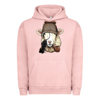 Pigment Salmon Detective Sheep Lamb Spy Investigator Farmer Sheep Lover 53 Urban Hoodie - ArtMosaic